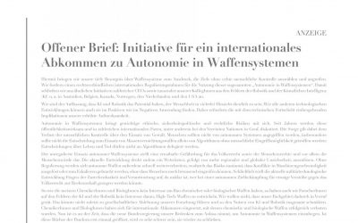 AI researchers call upon new German government to back autonomous weapons treaty